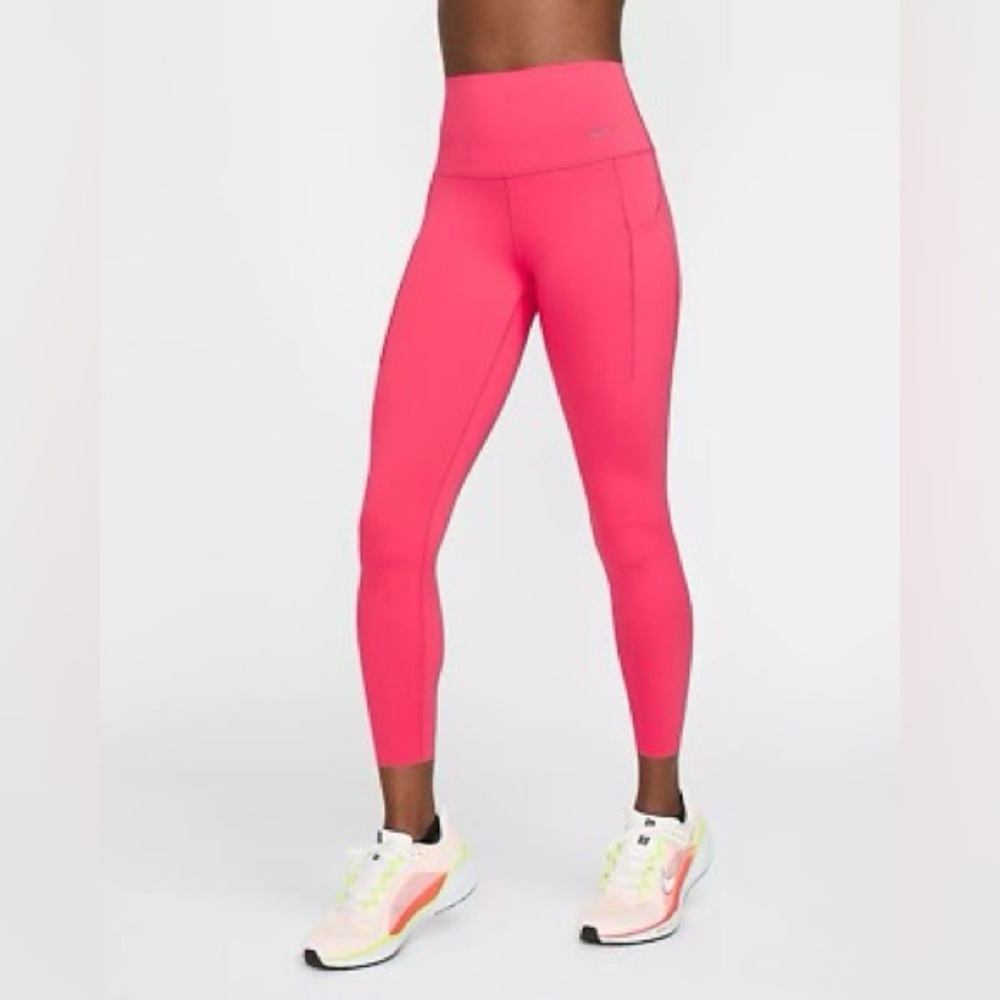 Nike Women's S Universa Medium-Support High-Waisted‎ 7/8 Leggings with Pockets